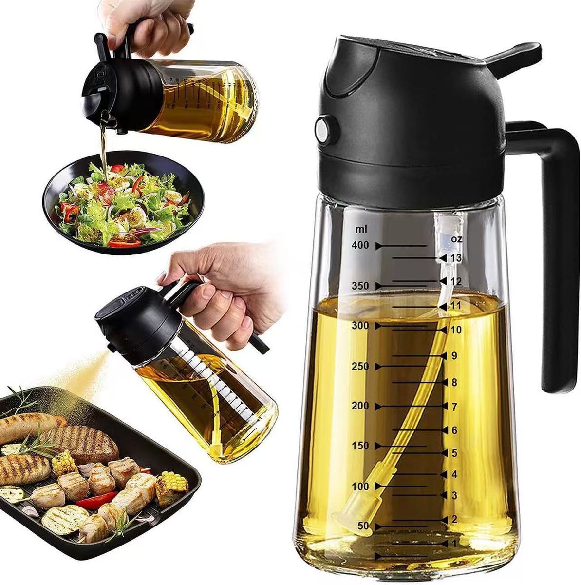 2 in 1 Oil Spray Bottle